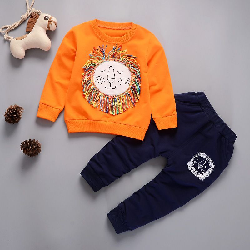 Children-Clothing-2pcs-sets-shirt-pants-Fashion-lion-baby-Boy-Kid-Autumn-Spring-Suit-Fall-Cotton-2