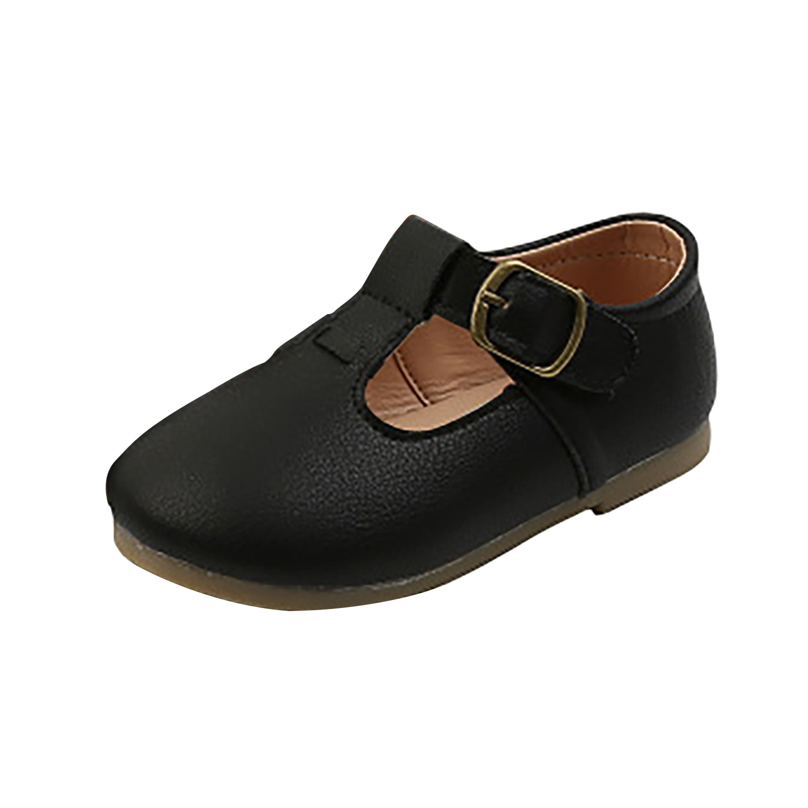 Children-Leather-Shoes-Girls-Boys-Non-slip-T-Buckle-Strap-Flats-Baby-Shoes-Infant-First-Walkers-2