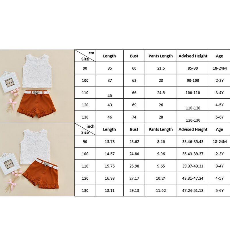 Fashion-Girls-Clothes-Flower-Pattern-Round-Collar-Sleeveless-Lace-Tops-Flouncing-Shorts-Belt-3Pcs-Toddlers-Sweet-5