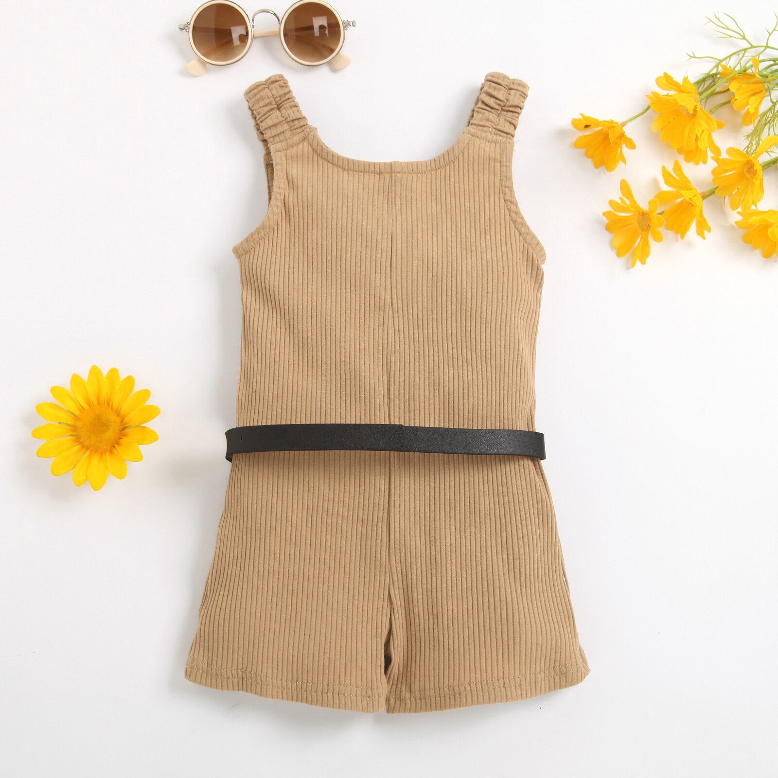 Infant-Kids-Baby-Girl-s-Jumpsuit-Set-Wide-Strap-Sleeveless-Ribbed-Short-Playsuit-Ribbed-Jumpsuit-Waist-4