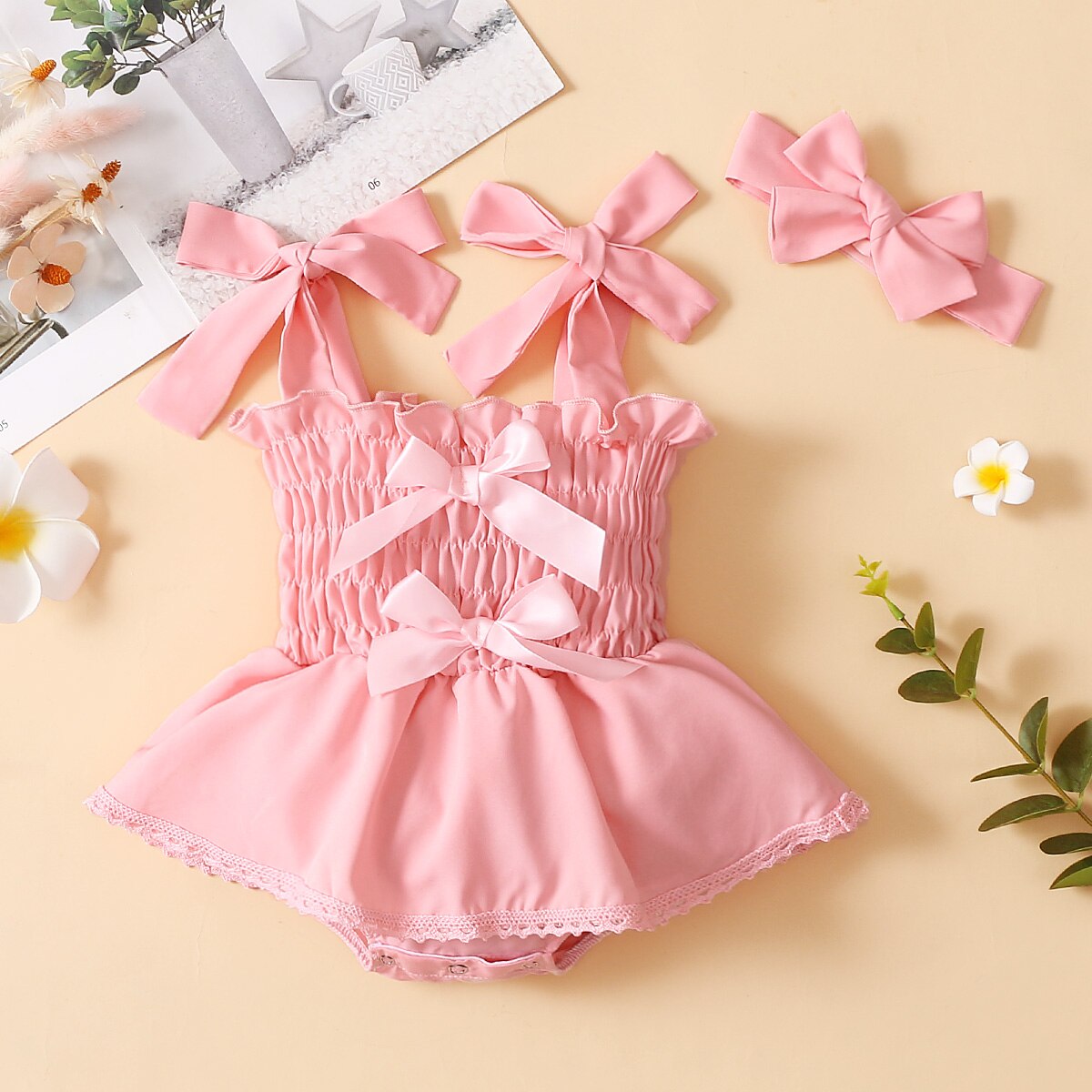 Infant-Newborn-Baby-Girls-Bodysuits-Dress-Elastic-Solid-Bowknot-Strap-Jumpsuit-Summer-Outfits-Tutu-Outfits-With-1