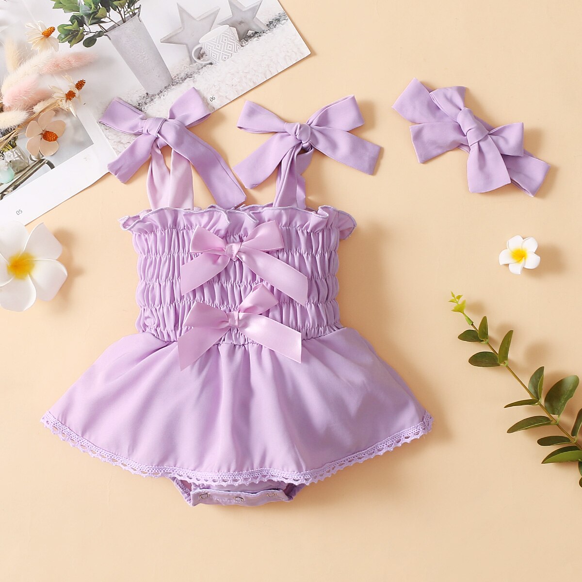 Infant-Newborn-Baby-Girls-Bodysuits-Dress-Elastic-Solid-Bowknot-Strap-Jumpsuit-Summer-Outfits-Tutu-Outfits-With-3