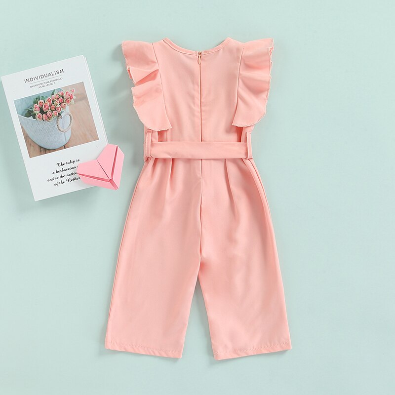 Kids-Casual-Long-Rompers-Solid-Color-Ruffled-Round-Neck-Sleeveless-Jumpsuit-with-Belt-for-Baby-Girls-4