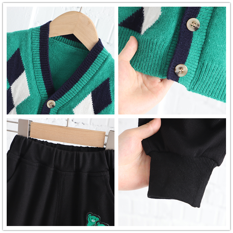 Kids-Clothing-Set-for-Boys-Outfits-2022-Autumn-Infant-Knitted-Vest-Stripe-Shirt-Pants-3-Pcs