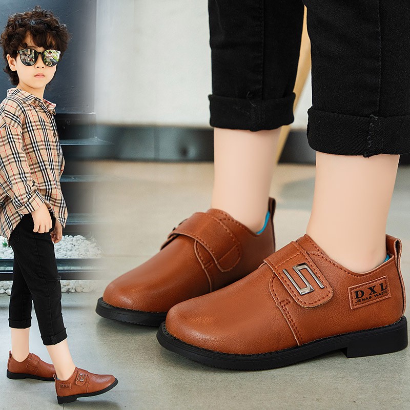 Kids-Leather-Shoes-For-Boys-Wedding-School-Show-Flats-Shoes-Classic-Children-Black-Loafer-Moccasins-Fashion-4