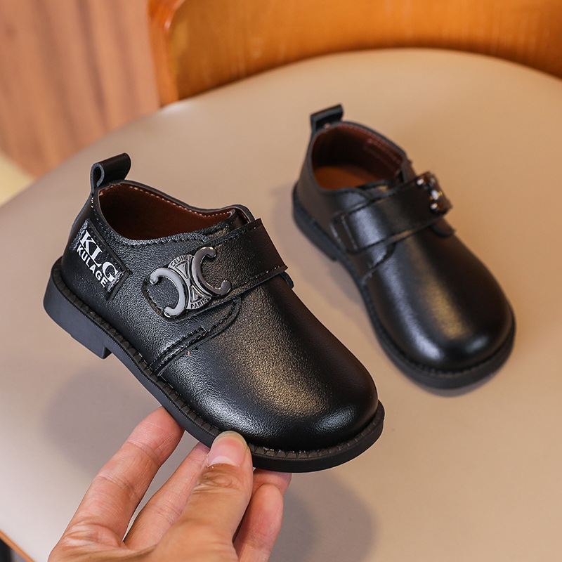 Little-Boys-Black-Leather-Shoes-for-Party-Wedding-Kids-Formal-Shoes-Metal-Buckle-Classic-Fashion-2022-2