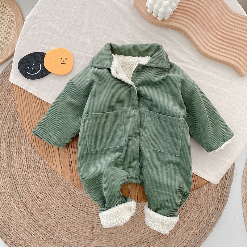 MILANCEL-Baby-Rompers-Corduroy-Jumpsuits-Fur-Lining-Girls-Clothes-Fleece-Outerwear-2