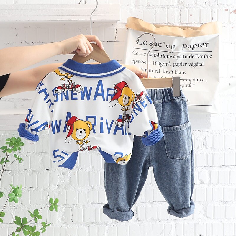 New-Autumn-Baby-Boys-Girls-Cotton-Clothes-Children-Full-Printe-T-shirt-Jeans-2Pcs-Set-Infant-4