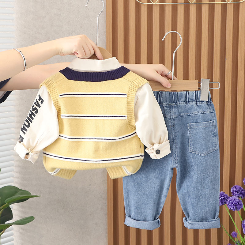 New-Autumn-Trendy-Children-Clothes-Baby-Boys-Girls-Vest-Shirt-Jeans-Pants-Spring-Kids-Clothing-Infant-4