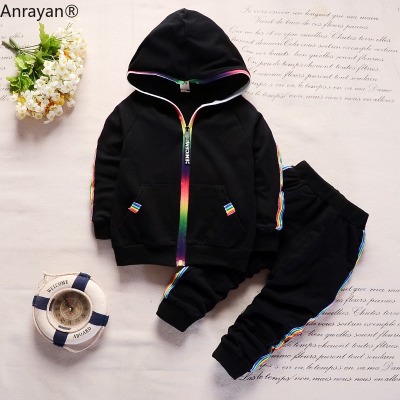 New-Spring-Baby-Casual-Tracksuit-Children-Boys-Girls-Hooded-Jacket-Pants-2Pcs-Kids-Suit-Cotton-Infant-1