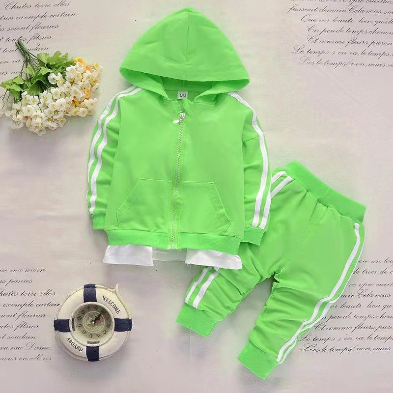 New-Spring-Baby-Casual-Tracksuit-Children-Boys-Girls-Hooded-Jacket-Pants-2Pcs-Kids-Suit-Cotton-Infant-5