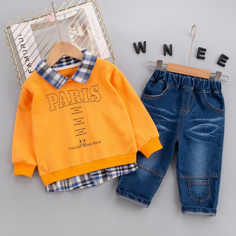 New-Toddler-Children-Clothes-Suits-Autumn-Baby-Girls-Boys-Clothing-Cartoon-CAR-Kids-T-Shirt-Jeans-4