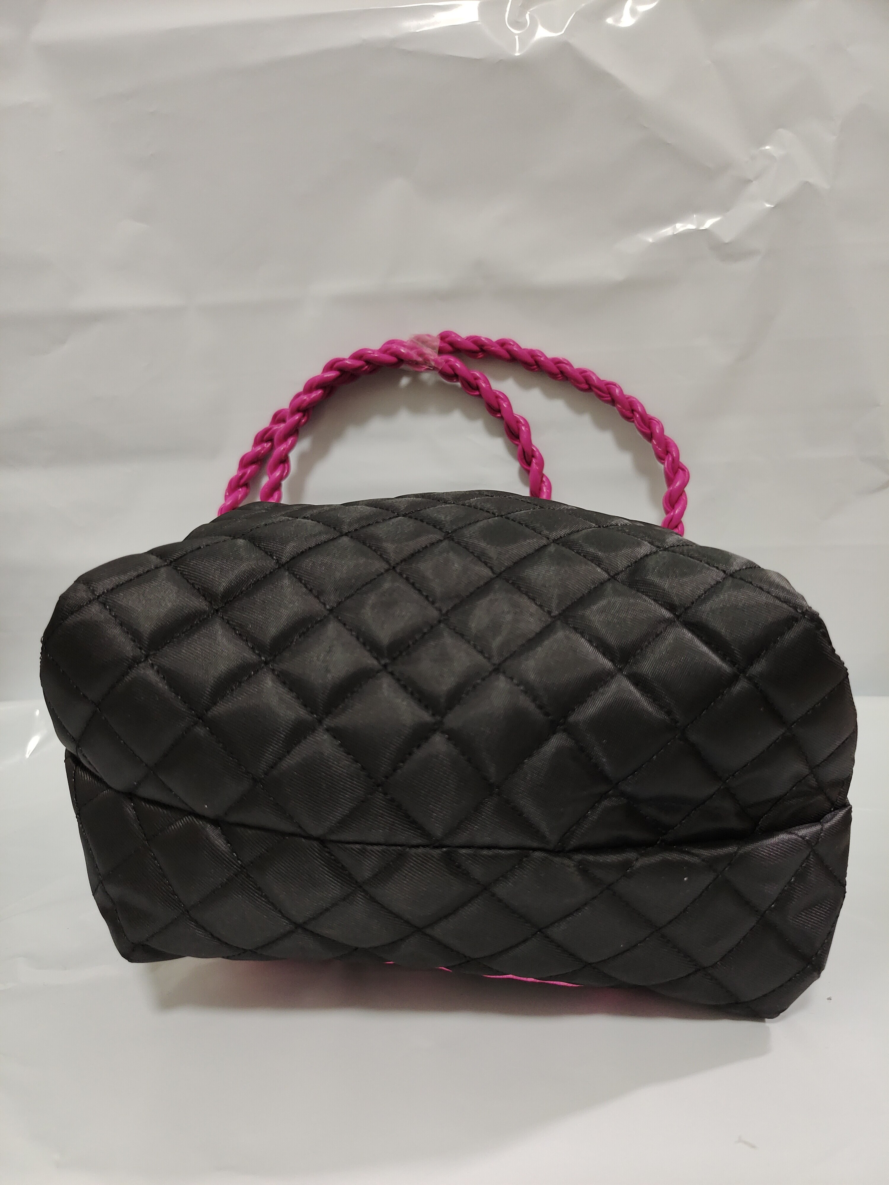 New-cartoon-handbag-diagonal-bag-nylon-black-storage-bag-3
