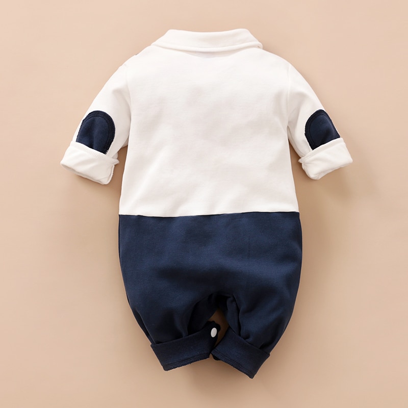 PatPat-100-Cotton-Romper-Baby-Color-Block-Boy-Imitation-Long-Sleeve-Gentleman-Lapel-Bow-Tie-Long-3