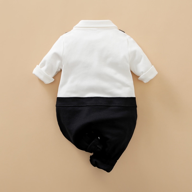 PatPat-100-Cotton-Romper-Baby-Color-Block-Boy-Imitation-Long-Sleeve-Gentleman-Lapel-Bow-Tie-Long-4
