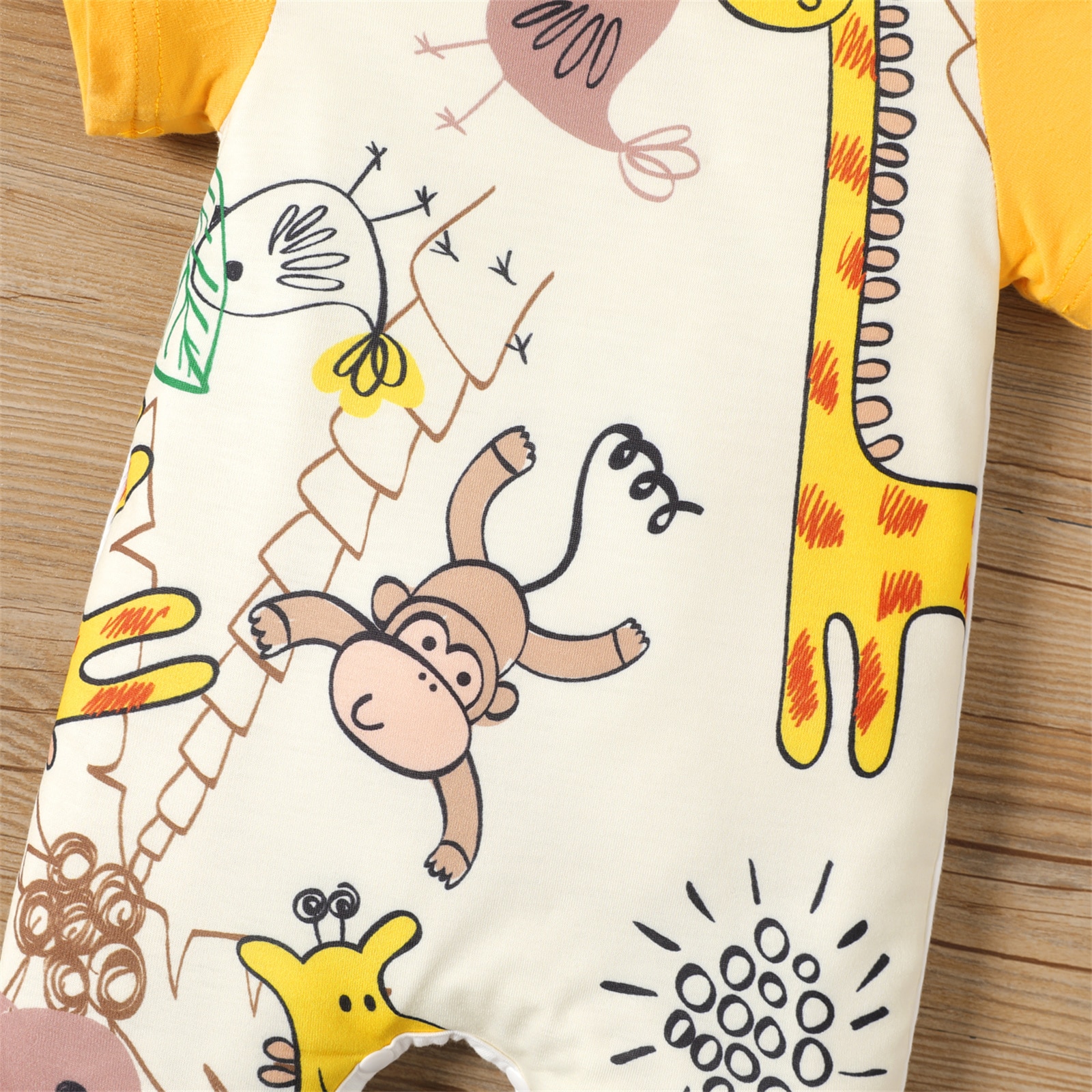 PatPat-2-Pack-Summer-Newborn-Baby-Boy-Girl-Clothes-Casual-Jumpsuit-Cartoon-Animals-Print-Short-sleeve-2
