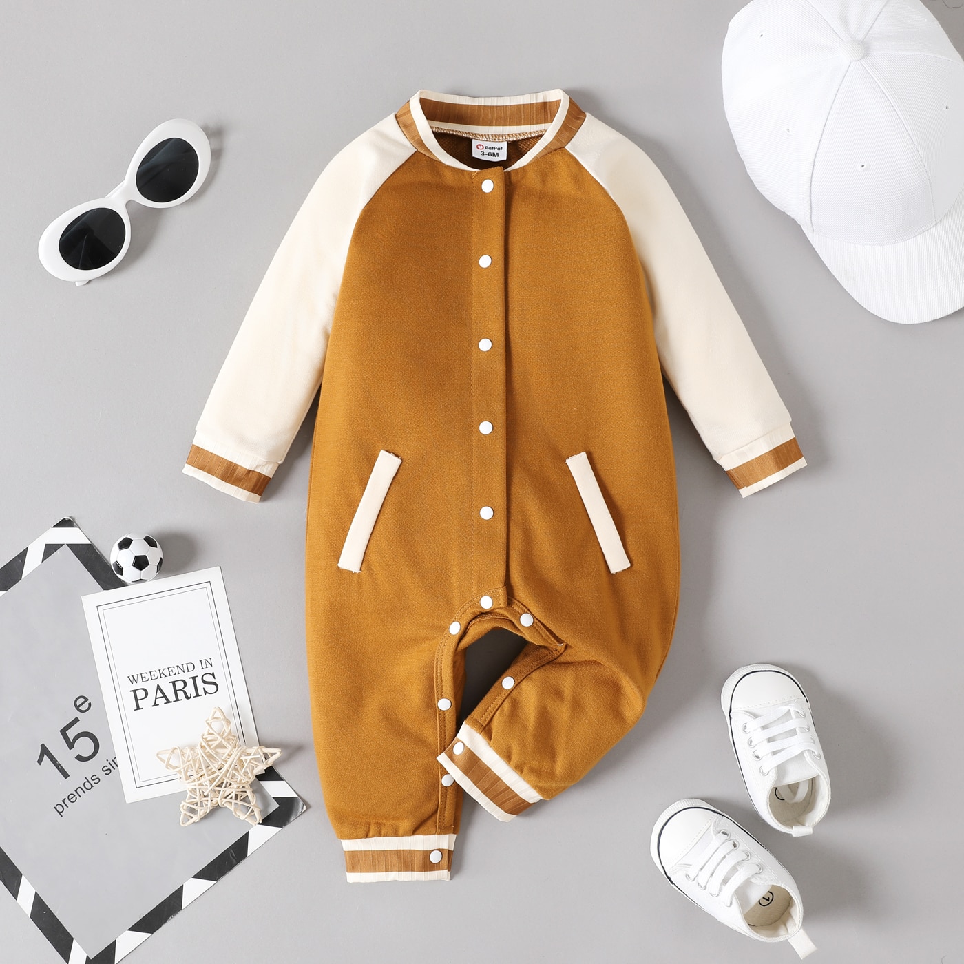 PatPat-Baby-Boy-Colorblock-Raglan-sleeve-Snap-Jumpsuit-Long-sleeve-Romper-for-Baby-Boys-Clothes-1