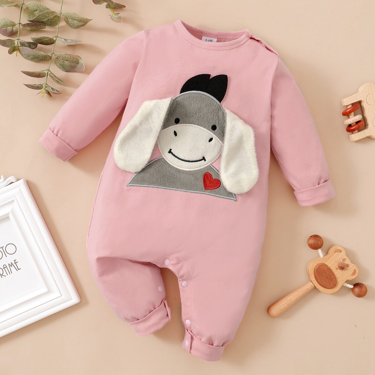 PatPat-New-Spring-and-Autumn-Baby-3D-Design-Donkey-Embroidery-Long-sleeve-Jumpsuit-for-Baby-Boy-4