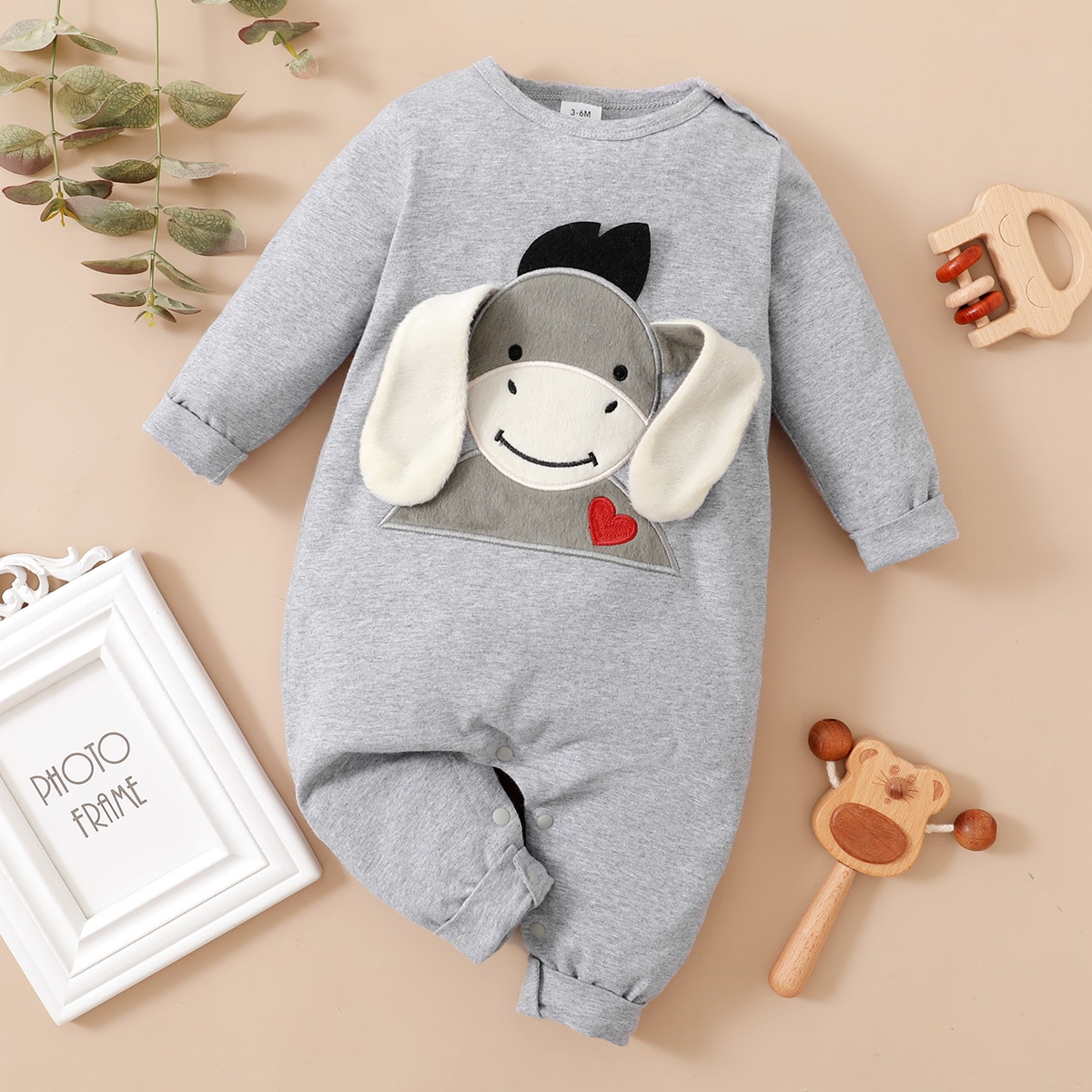 PatPat-New-Spring-and-Autumn-Baby-3D-Design-Donkey-Embroidery-Long-sleeve-Jumpsuit-for-Baby-Boy-5
