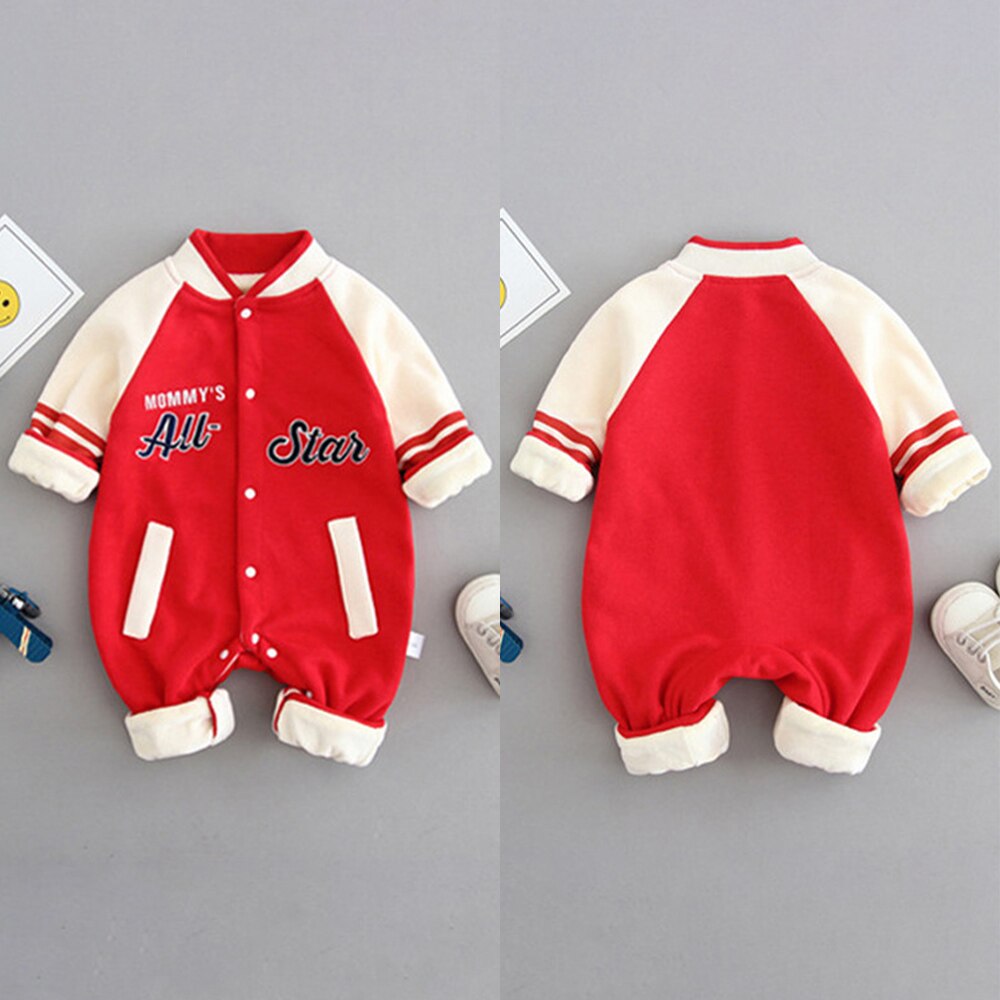 Patchwork-Baby-Boy-Clothes-Baby-Baseball-Uniform-Letter-jumpsuit-For-Kind-Newborn-Overalls-Infant-Baby-Romper-2
