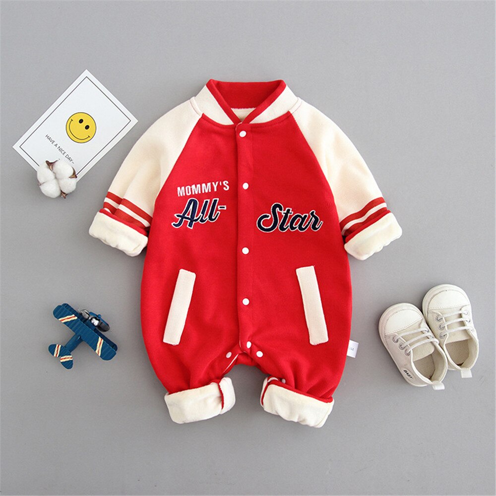 Patchwork-Baby-Boy-Clothes-Baby-Baseball-Uniform-Letter-jumpsuit-For-Kind-Newborn-Overalls-Infant-Baby-Romper-3
