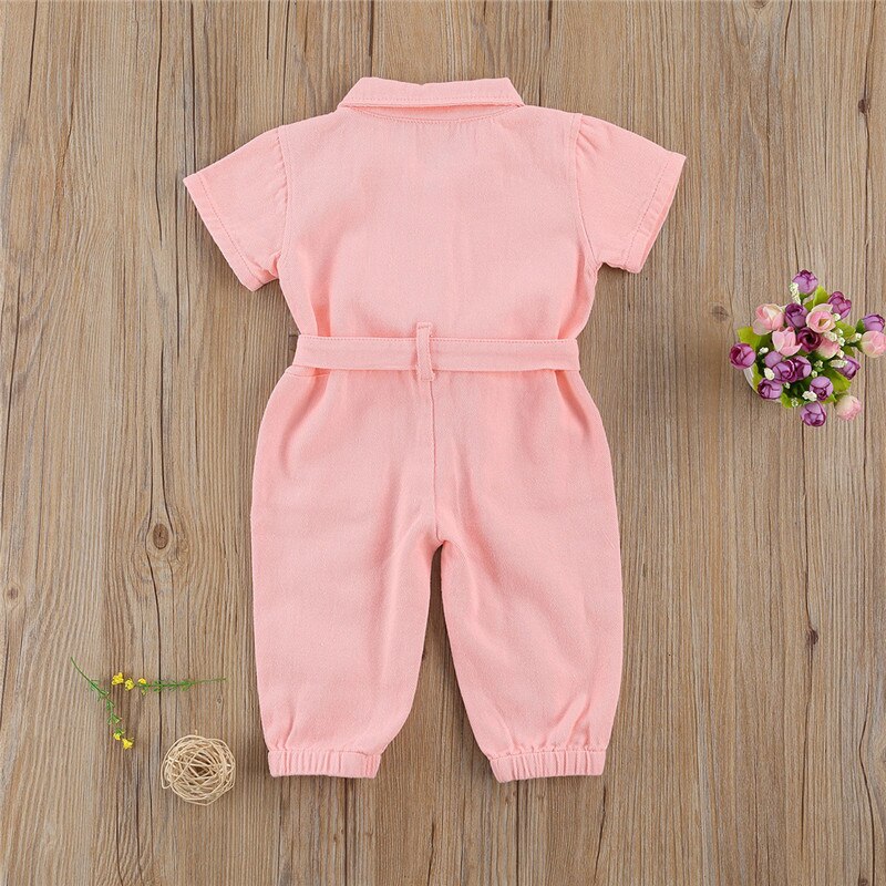 Pink-Denim-Jumpsuit-for-Girl-Toddler-Kids-Work-Clothes-One-Piece-Toddler-Standing-Collar-Pocket-Short-1