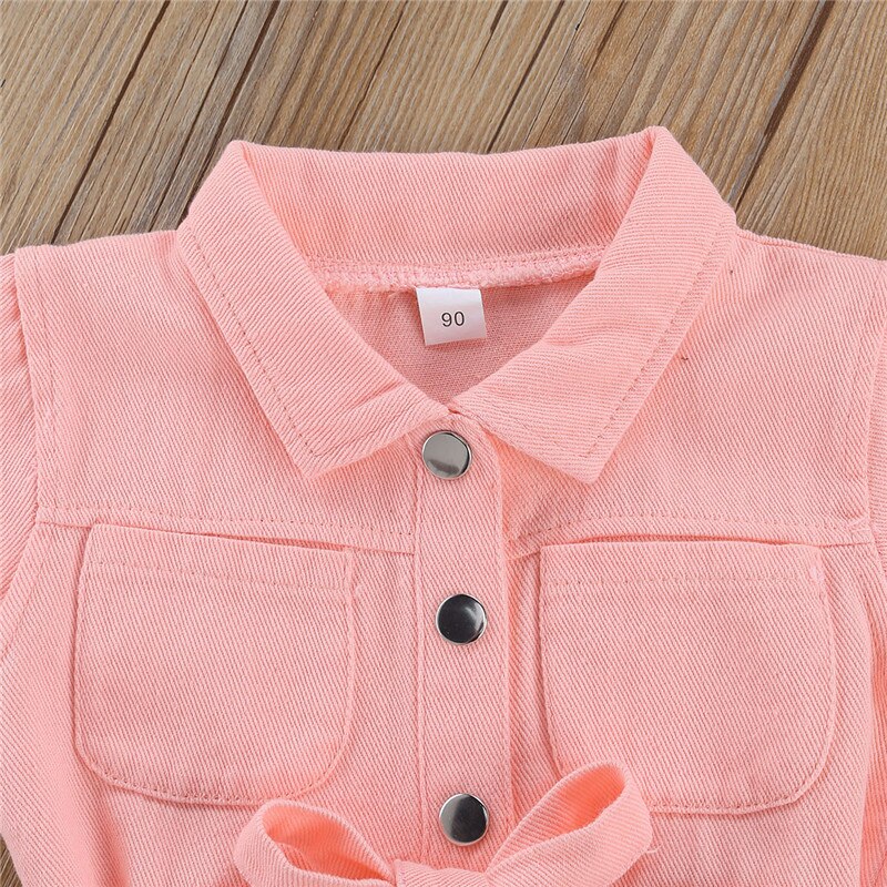 Pink-Denim-Jumpsuit-for-Girl-Toddler-Kids-Work-Clothes-One-Piece-Toddler-Standing-Collar-Pocket-Short-2