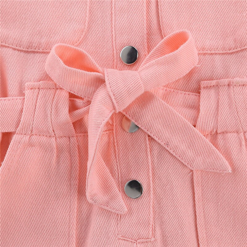Pink-Denim-Jumpsuit-for-Girl-Toddler-Kids-Work-Clothes-One-Piece-Toddler-Standing-Collar-Pocket-Short-3