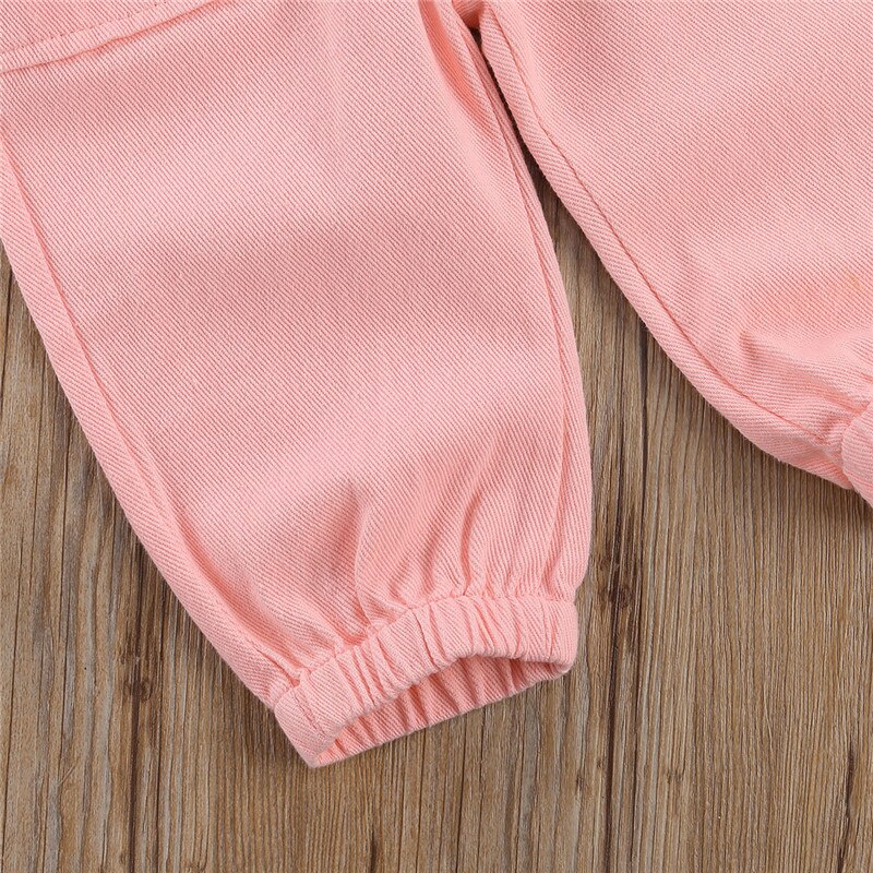 Pink-Denim-Jumpsuit-for-Girl-Toddler-Kids-Work-Clothes-One-Piece-Toddler-Standing-Collar-Pocket-Short-5