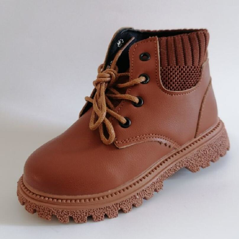 Real-Picture-Spring-Autumn-New-British-Style-Children-Martin-Boots-Girls-School-Shoes-Fashion-Boys-High-4