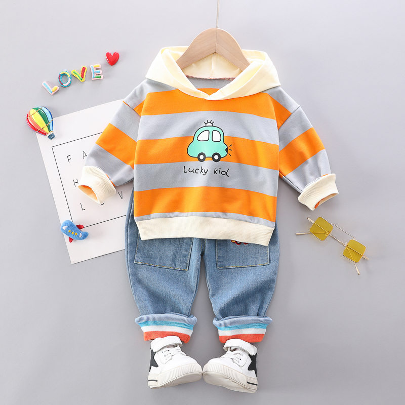 Spring-Autumn-Baby-Boys-Girl-Clothes-strips-cartoon-Hoodies-jeans-2Pcs-sets-Outfit-Infant-Kids-Sport-2