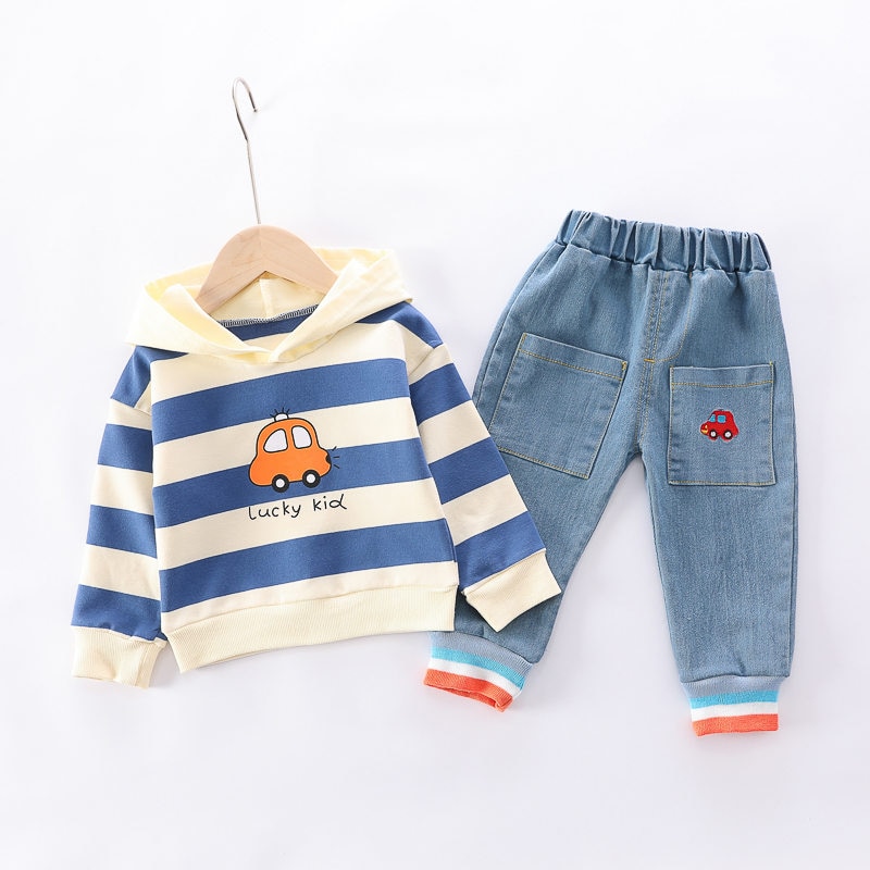 Spring-Autumn-Baby-Boys-Girl-Clothes-strips-cartoon-Hoodies-jeans-2Pcs-sets-Outfit-Infant-Kids-Sport-3