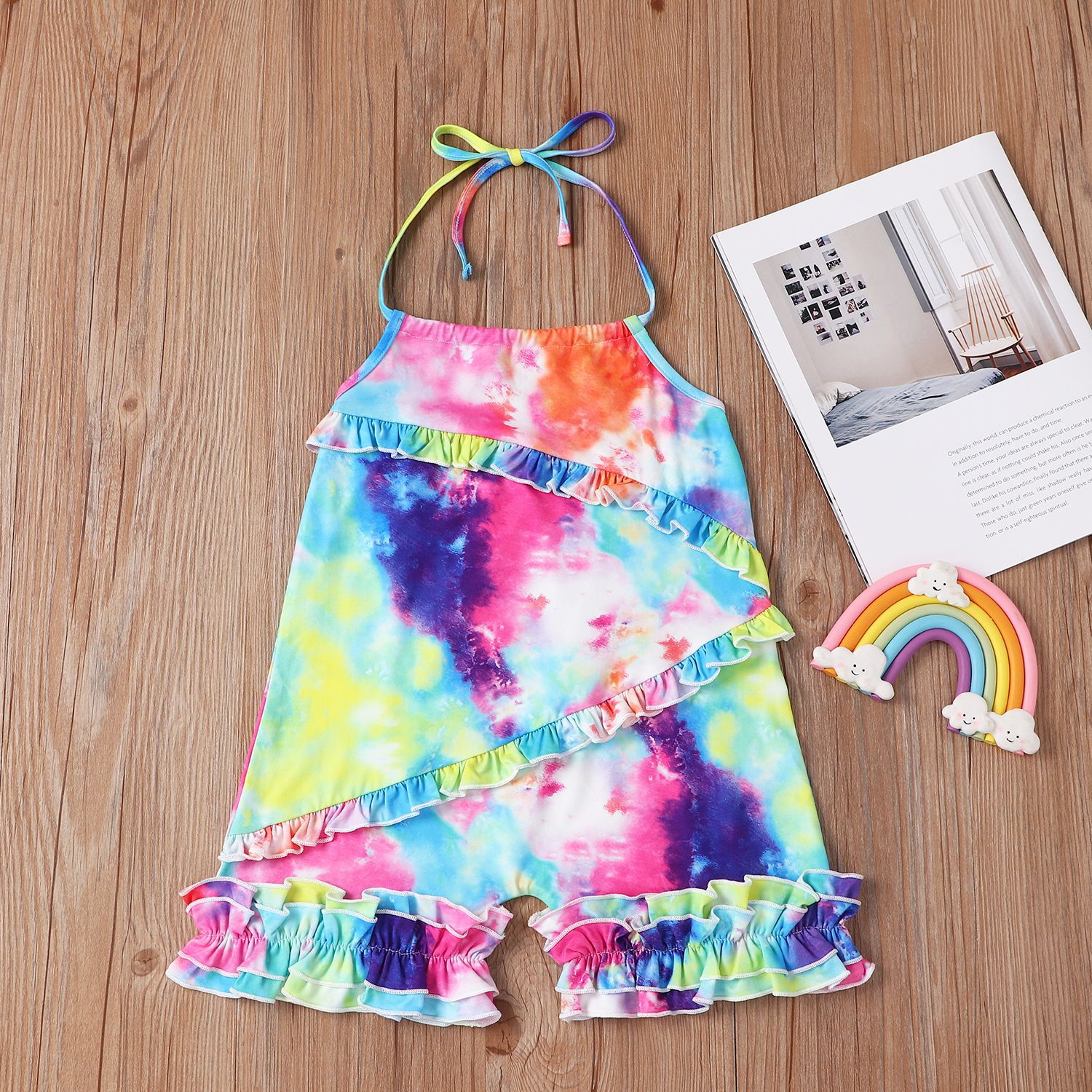 Striped-Rainbow-Princess-Romper-Baby-Kids-Girls-Clothes-Summer-Sleeveless-Ruffle-Pleated-Halter-Rompers-Fashion-Short-4