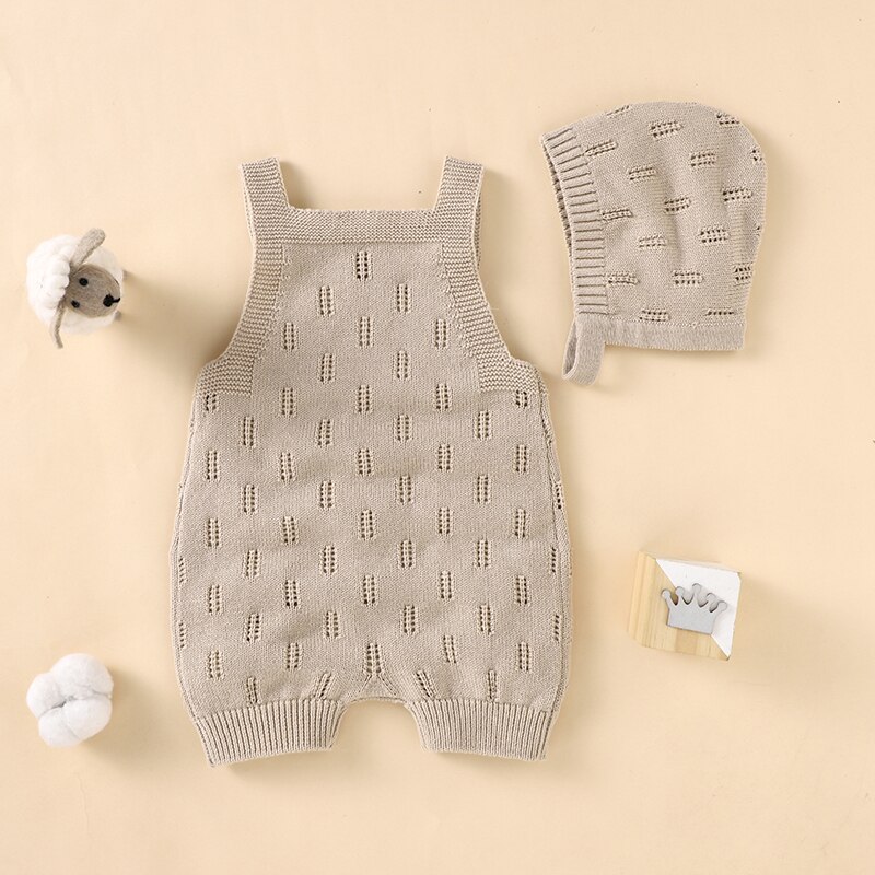 Summer-Baby-Rompers-Sleeveless-Infant-Boy-Girl-Jumpsuit-Outfit-Knit-Cotton-Newborn-Toddler-Clothing-Hat-Hollow-1