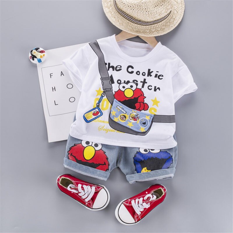 Summer-Children-Out-Clothes-Baby-Boy-cartoon-O-Neck-T-Shirt-denim-Shorts-2Pcs-sets-Infant-1