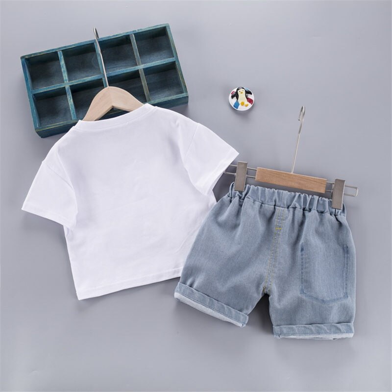 Summer-Children-Out-Clothes-Baby-Boy-cartoon-O-Neck-T-Shirt-denim-Shorts-2Pcs-sets-Infant-5
