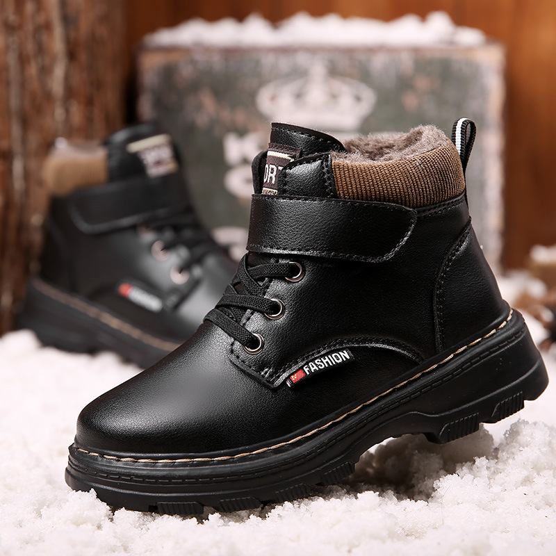 Winter-Fashion-Boy-Boots-Children-Shoes-New-Genuine-Leather-Kids-Martin-Boots-Student-Sneakers-Plus-Velvet-2