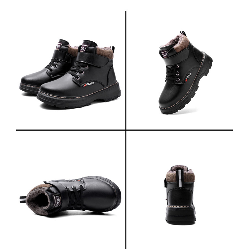 XZVZ-Kids-Boots-Waterproof-Upper-Children-s-Martin-Boots-Non-slip-wear-resistant-Rubber-Sole-Boys-5