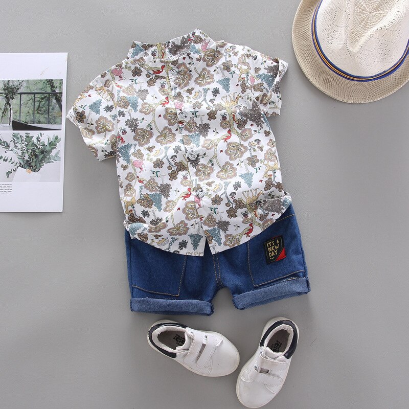 summer-kids-clothing-children-clothes-Boy-Sets-cute-casual-short-sleeve-shirt-shorts-2-pieces-baby-1