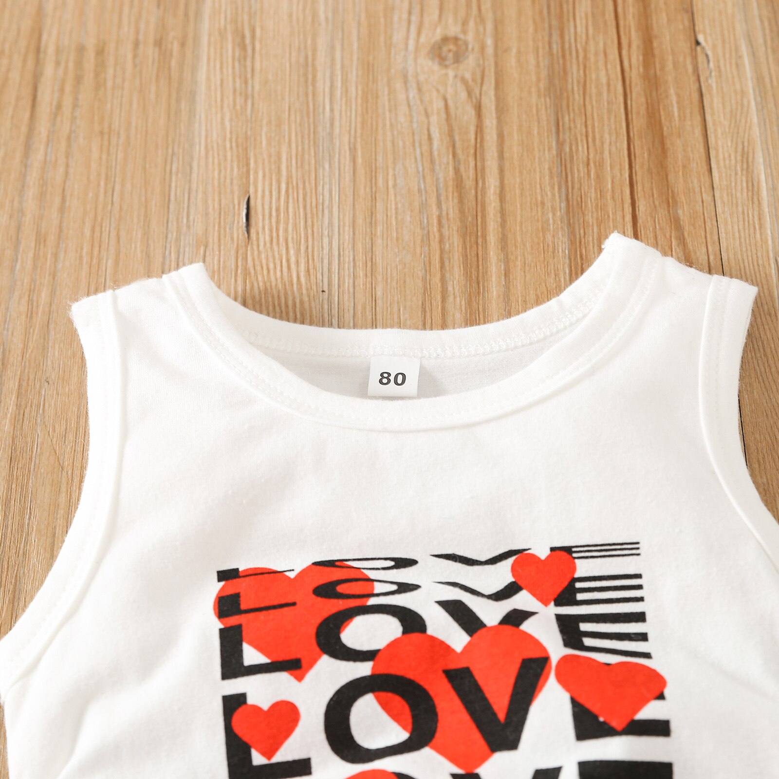 Baby-Toddler-Girls-Clothes-Set-Love-heart-Pattern-Letter-Printed-Sleeveless-Tank-Tops-Solid-Color-Shorts-1