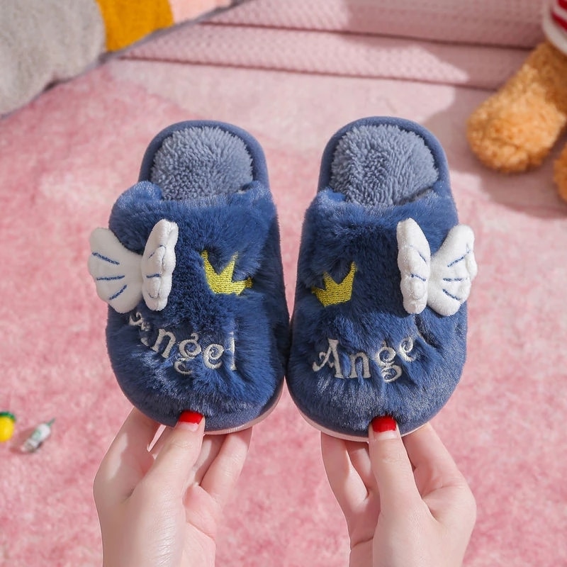 Children-s-Boys-Girls-Cotton-Slippers-Cute-Cartoon-Household-Kids-Shoes-Plush-Toddler-Solid-Color-Casual-2