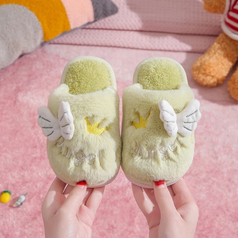 Children-s-Boys-Girls-Cotton-Slippers-Cute-Cartoon-Household-Kids-Shoes-Plush-Toddler-Solid-Color-Casual-4