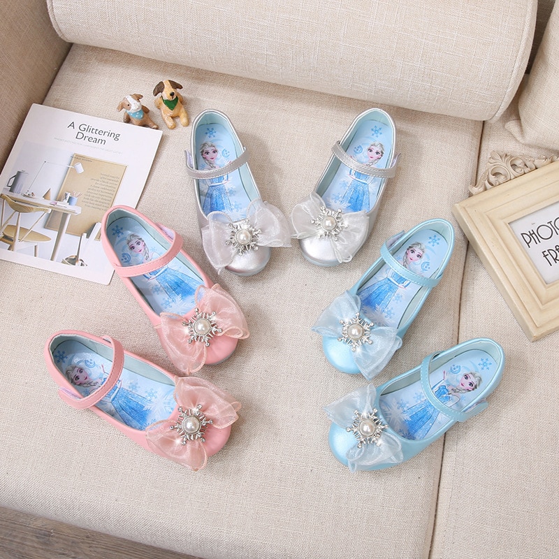 Disney-Frozen-Girls-Crystal-Casual-Shoes-Pu-Leather-Princess-Shining-Elsa-Bow-Party-Dance-Pu-Leather-2