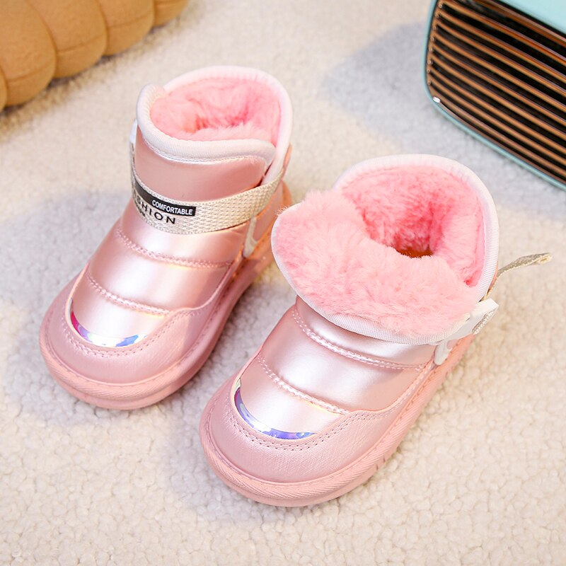 Kids-Fashion-Boots-Girls-Shoes-Winter-Warm-Fluffy-Flat-Luxury-Shoes-4-8-Years-Pink-Ankle-2
