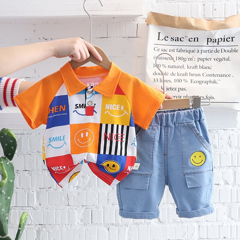 2022-Children-Clothes-Sets-Summer-Boys-Cool-Fashion-Toddler-Baby-Girls-Clothing-Full-Printing-T-shirt-1