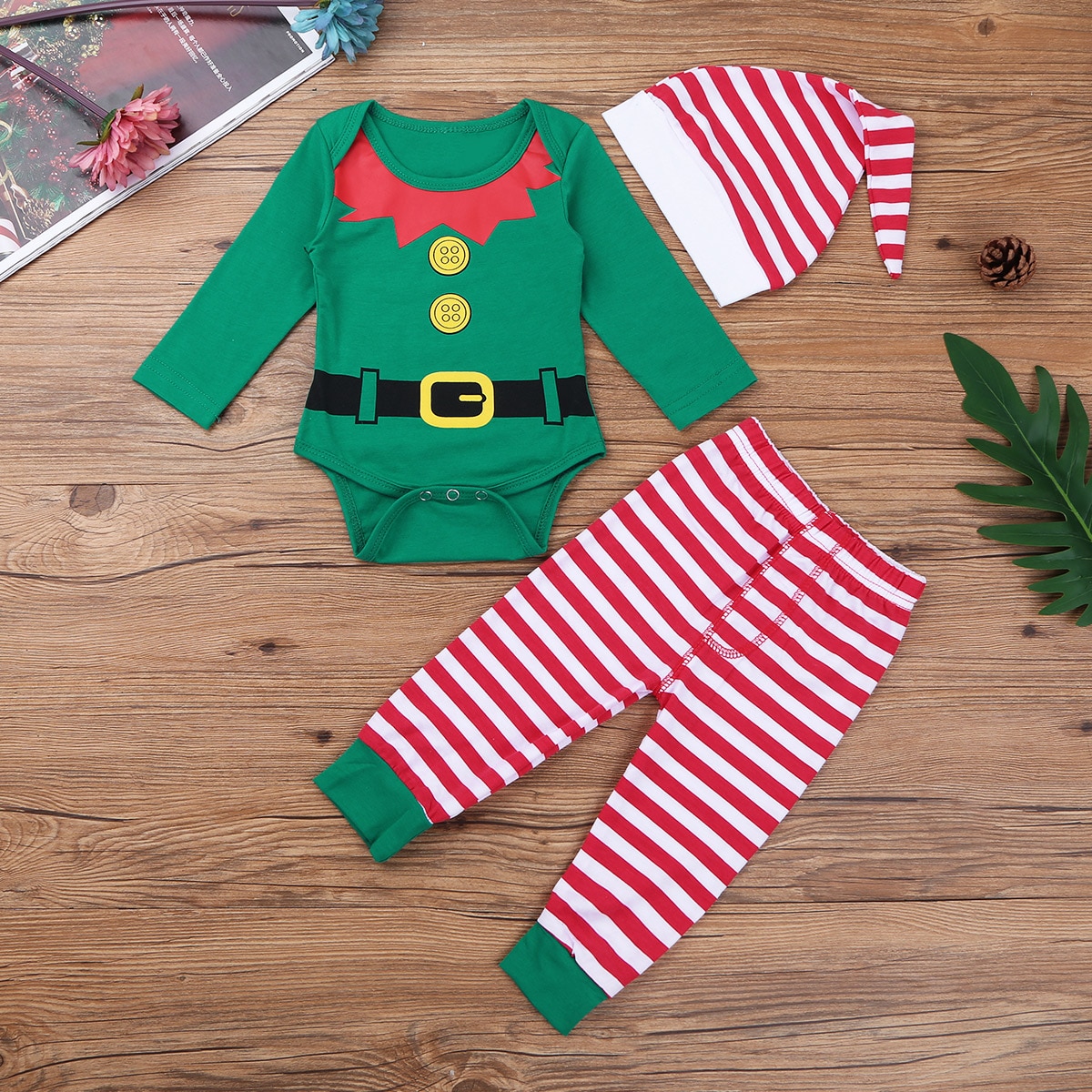 Baby-Boy-Girl-Autumn-Christmas-Xmas-Clothes-Set-Toddler-Baby-Boys-Girls-Romper-Pant-Hat-Outfits-1