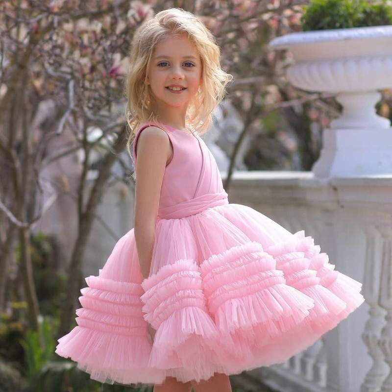 Summer-Girl-Party-Dress-Christmas-Birthday-Bridesmaid-Princess-Dress-Children-Gown-Bow-Cake-Lace-Wedding-Fluffy-1
