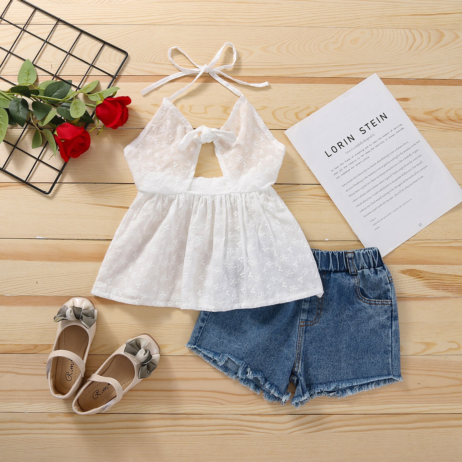 1-6Years-Kids-Baby-Girls-Clothes-Sets-2021-Summer-Sleeveless-Halter-Lace-Ruffle-Cami-Tops-Denim-1