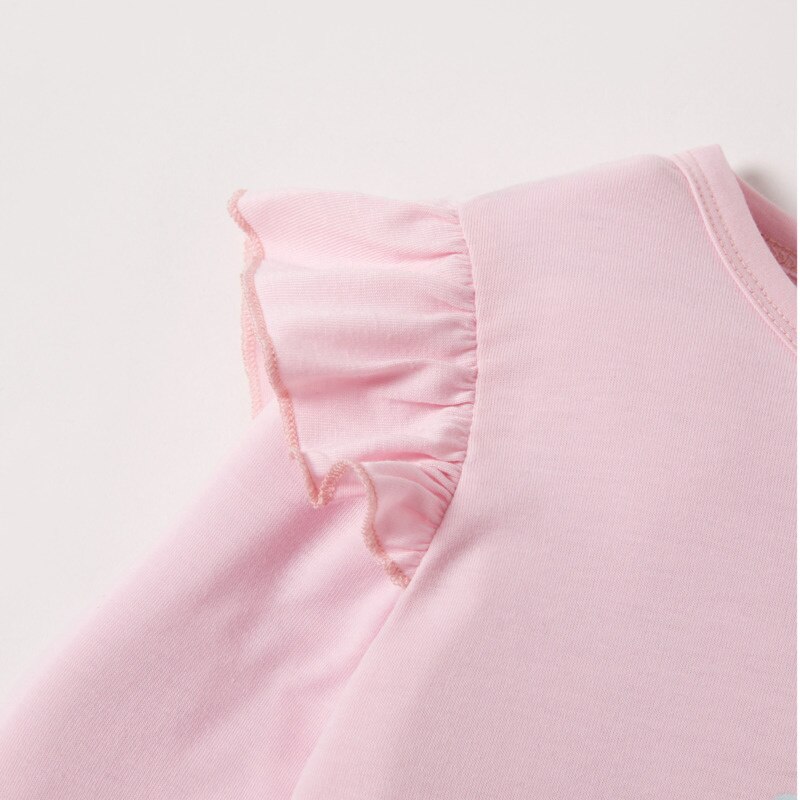 2022-Spring-New-Little-Girls-Clothing-Pink-Clothes-Set-Cartoon-Unicorn-Long-Sleeve-T-shirt-Skirt-2