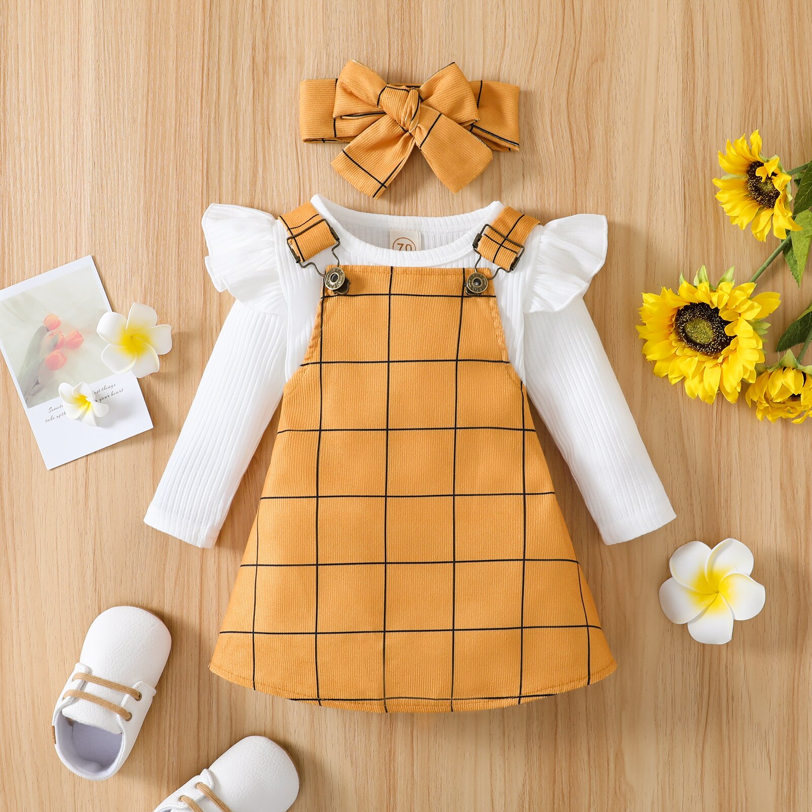 Autumn-Fashion-Toddler-Baby-Girls-Clothes-Sets-Solid-Knit-Long-Sleeve-Bodysuit-Tops-Plaid-Suspender-Skirt-1